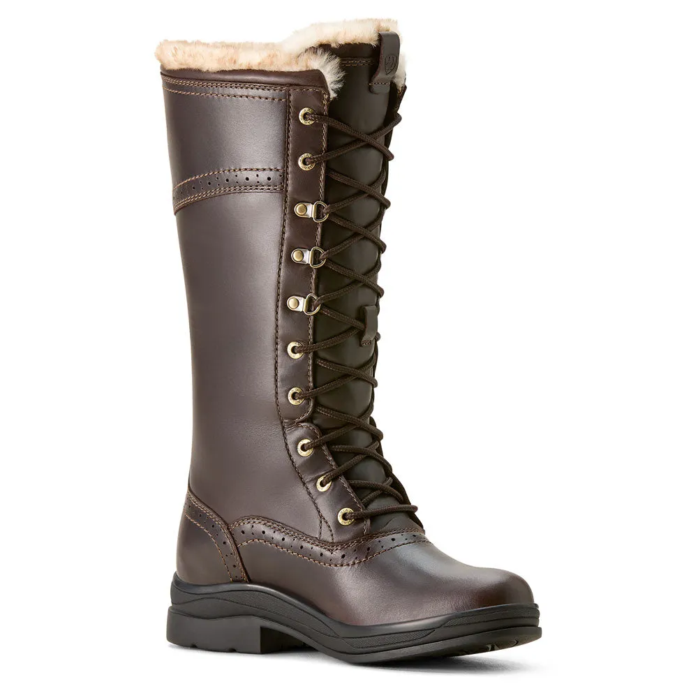 Ariat Womens Wythburn II Waterproof Sherpa Boot - Dark Mocha