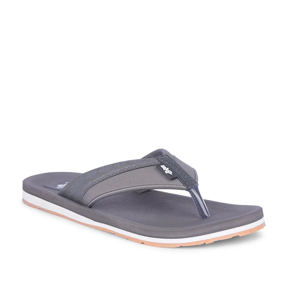 A-HA Casual Grey Flip Flops For Men ANCO-03 By Liberty