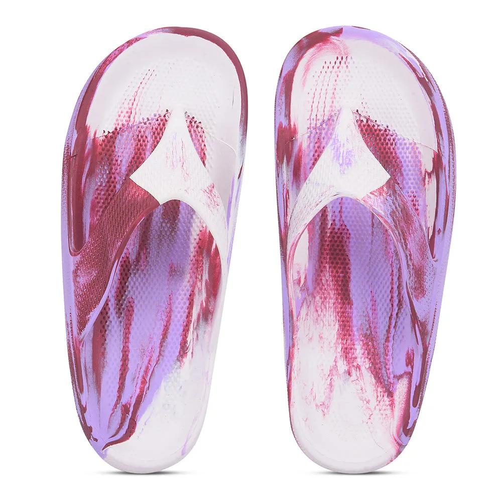 A-HA Casual Off White Flip Flops For Women COMFYWALK6 By Liberty