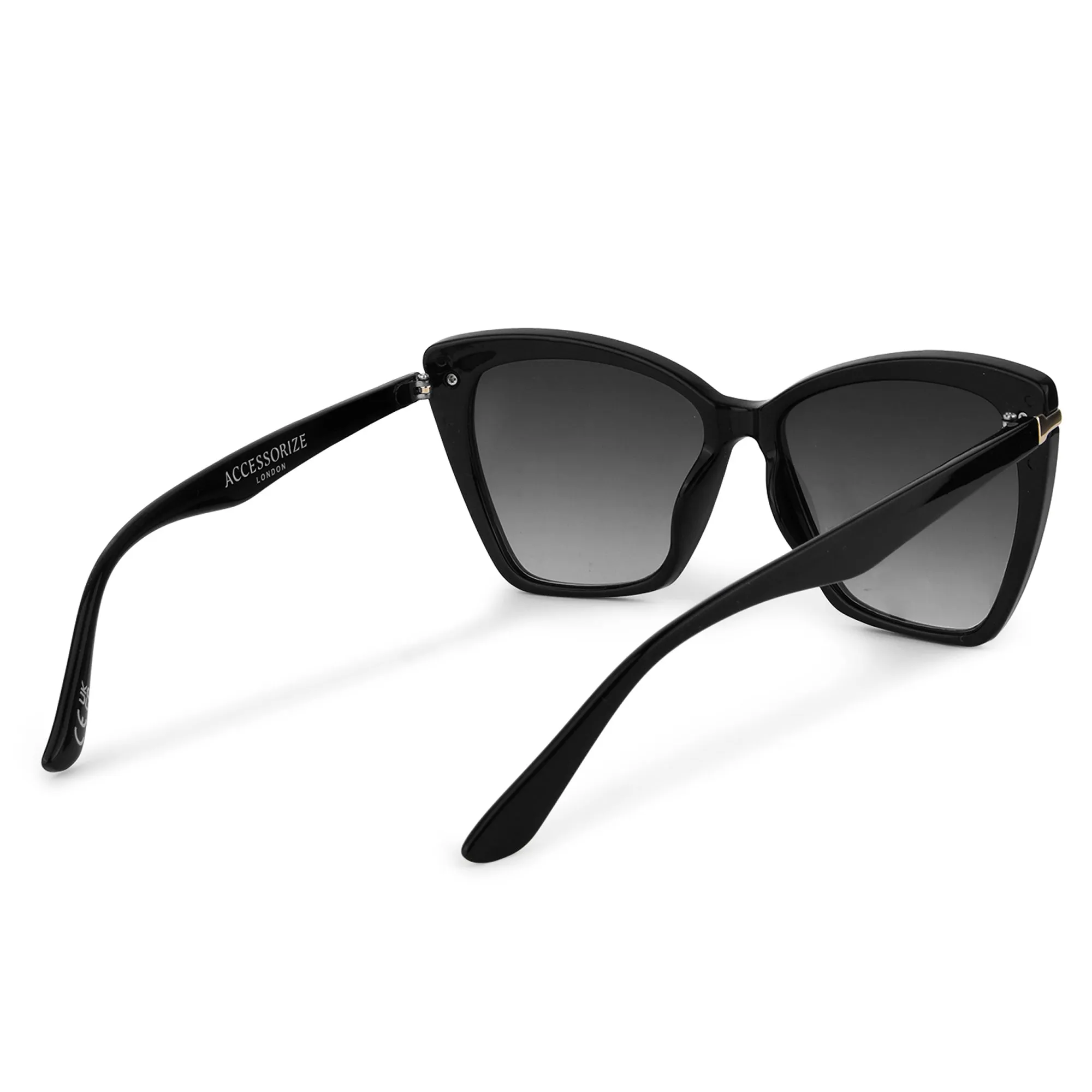 Accessorize London Women's Straight Arm Cateye Sunglasses