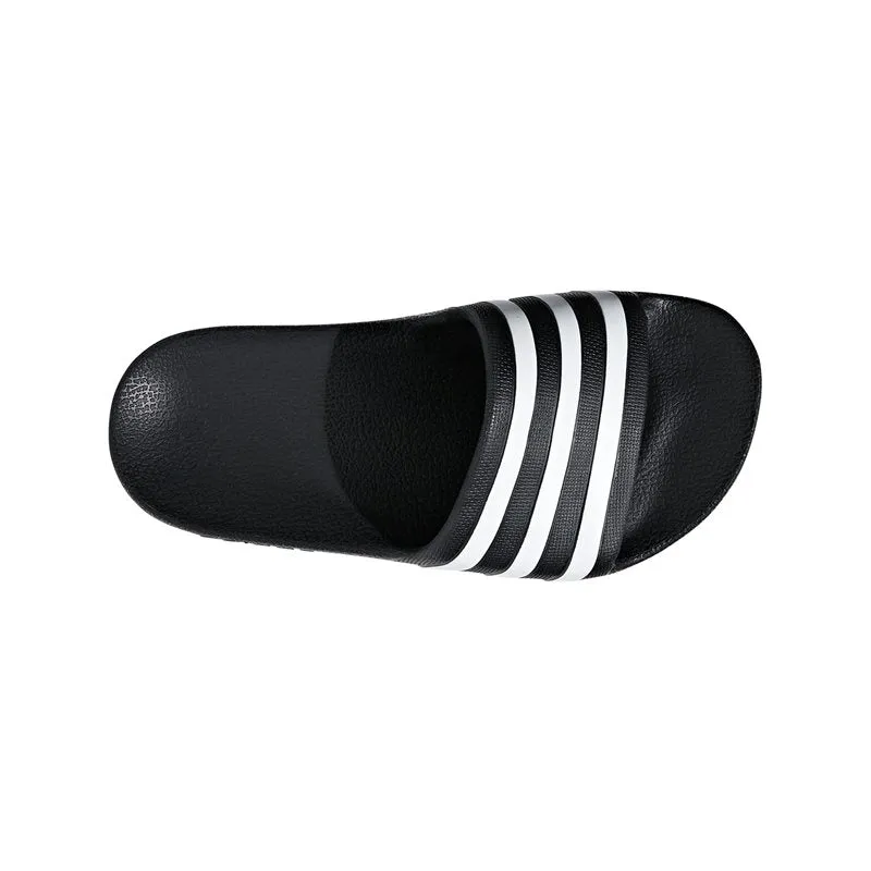 adidas Adilette Aqua Sliders - Youth - Black/White/Black