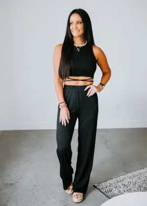 Andes Ribbed Wide Leg Pant