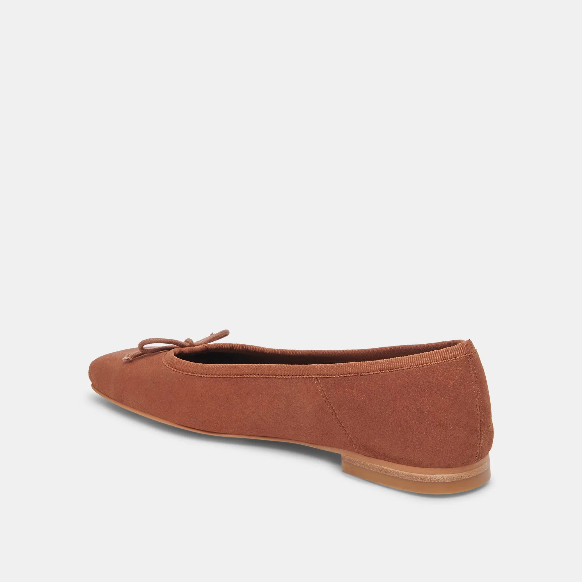 ANISA WIDE BALLET FLATS COPPER METALLIC SUEDE