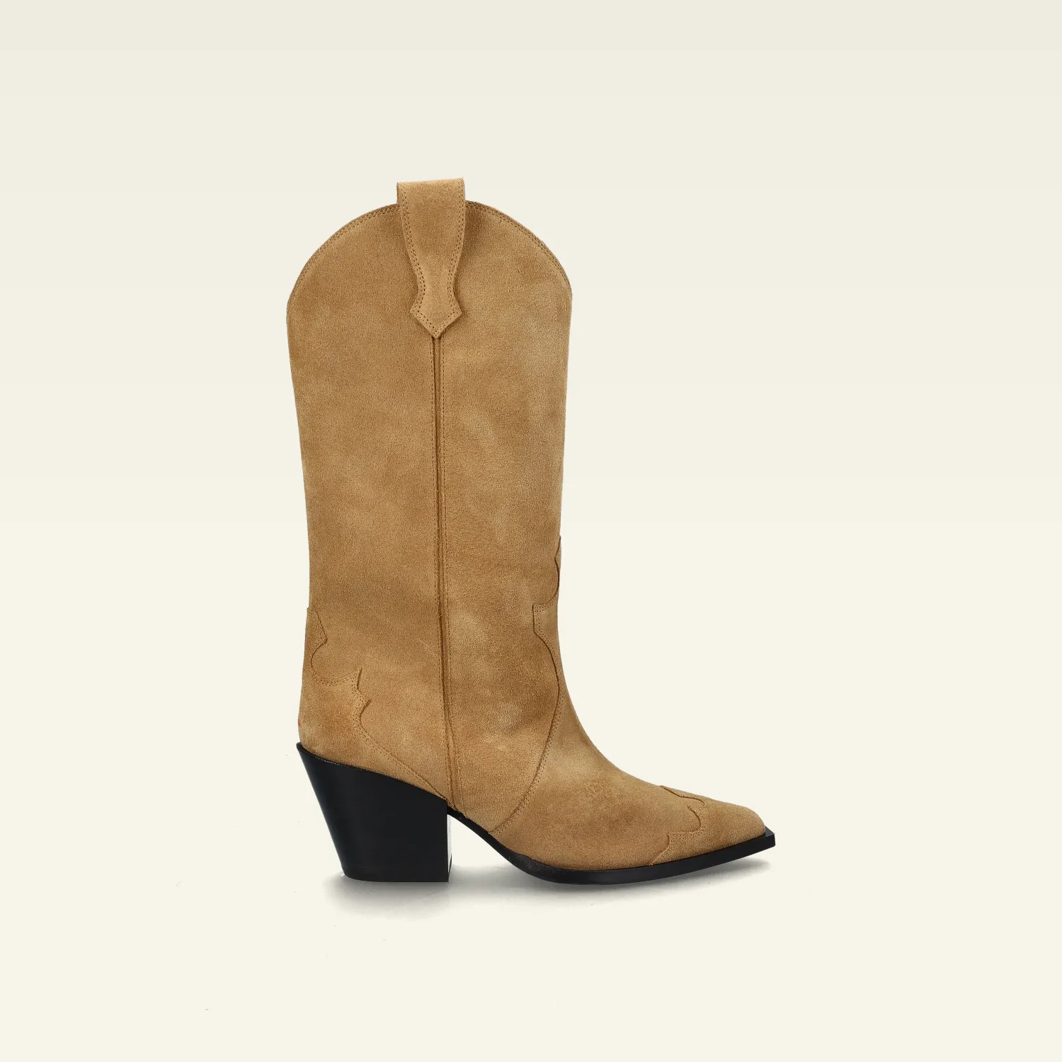 ARIEL | Cow Suede Leather Caramel