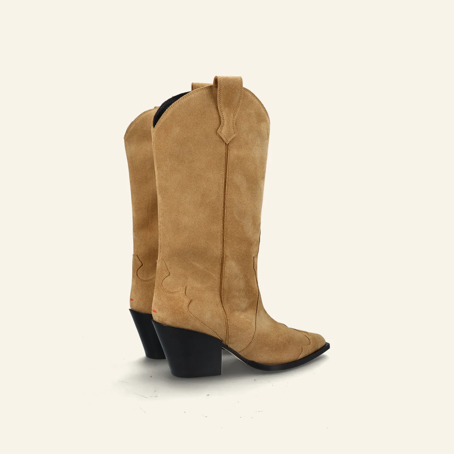 ARIEL | Cow Suede Leather Caramel