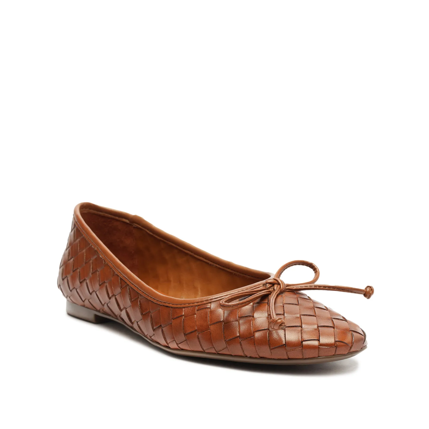 Arissa Woven Leather Flat