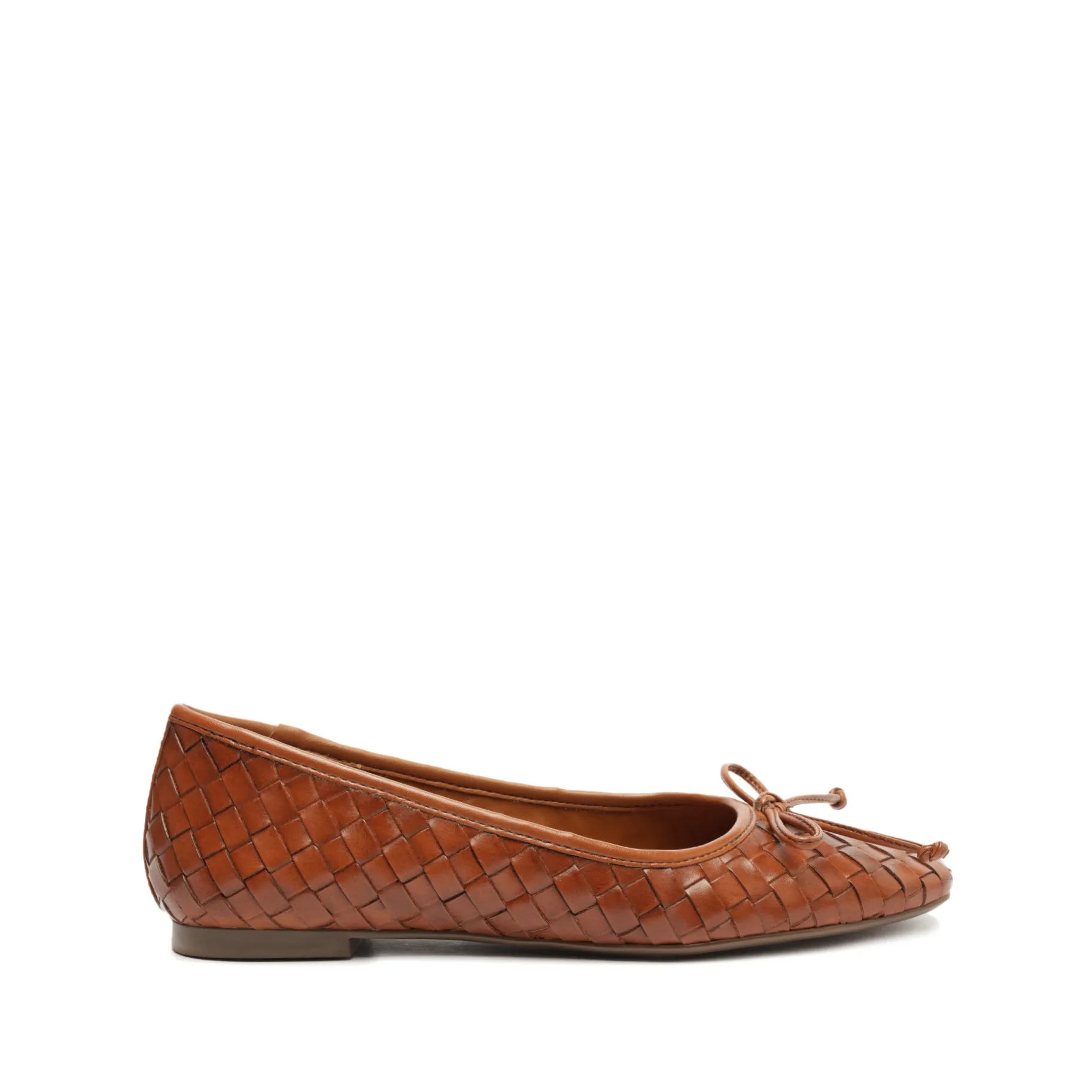 Arissa Woven Leather Flat