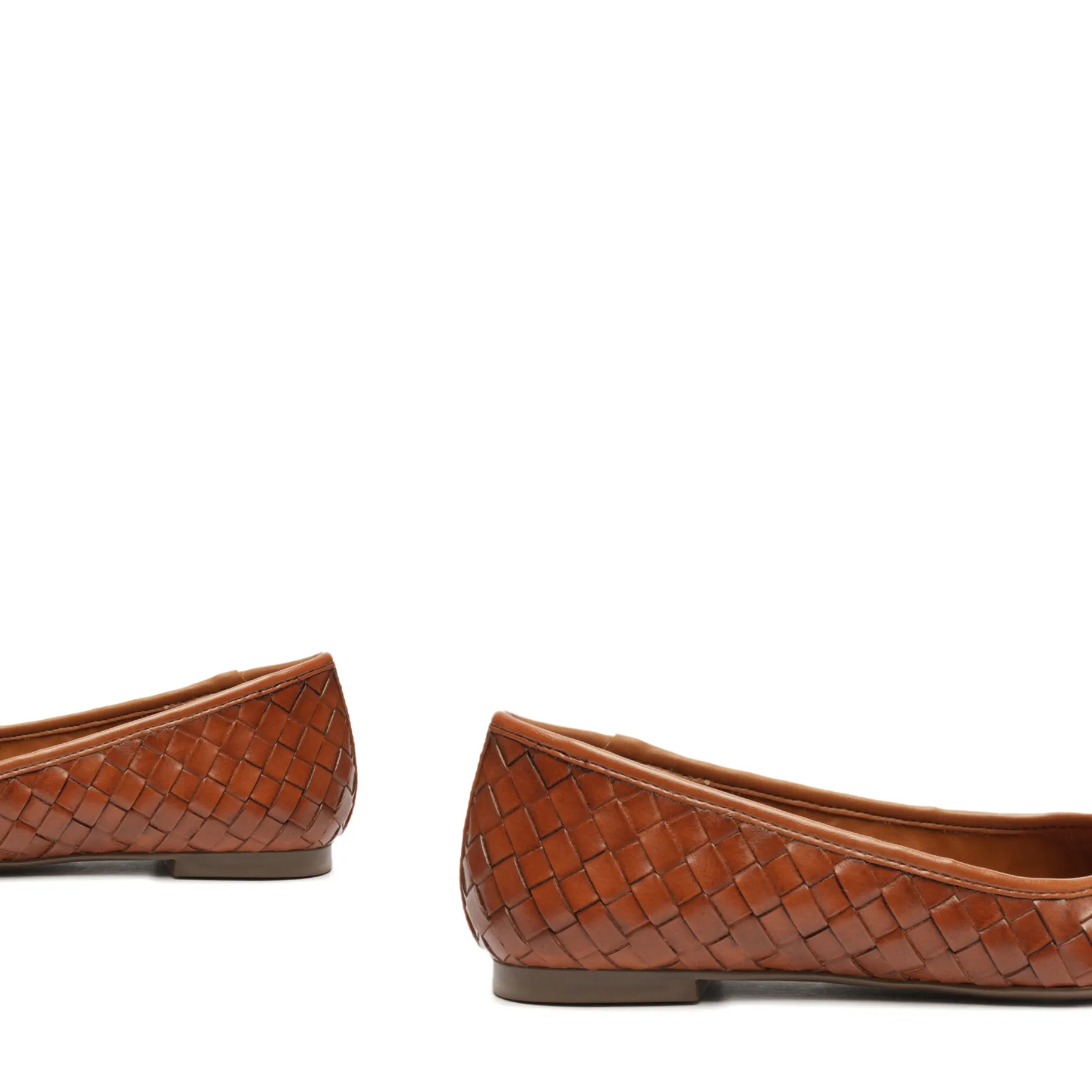 Arissa Woven Leather Flat