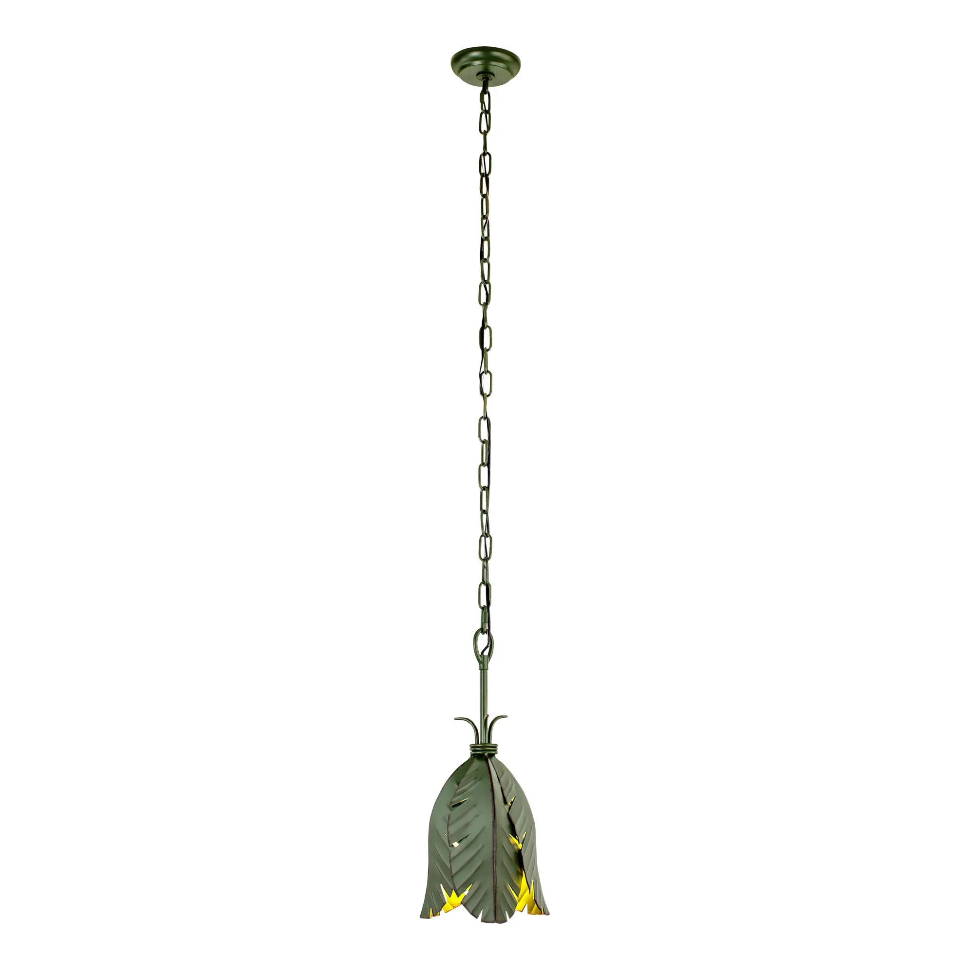 Banana Leaf 901M01 1-Light Mini Pendant - Banana Leaf