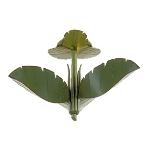 Banana Leaf 901S03 Leaf 3-Light Ceiling Light - Banana Leaf