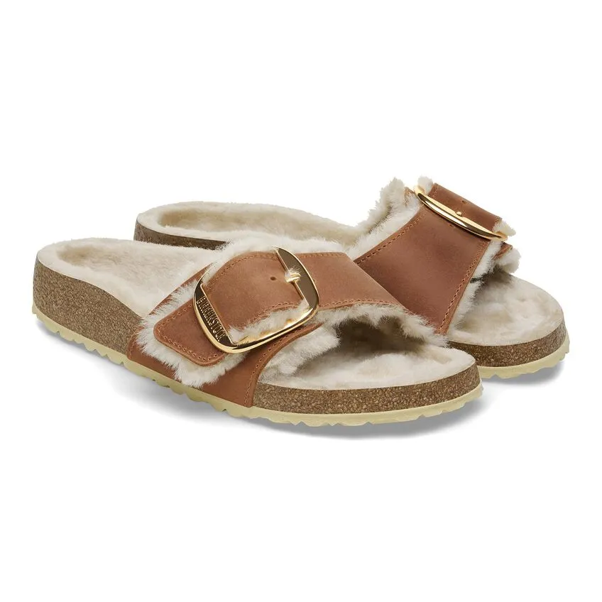 Birkenstock Madrid Big Buckle Shearling Women's Sandals