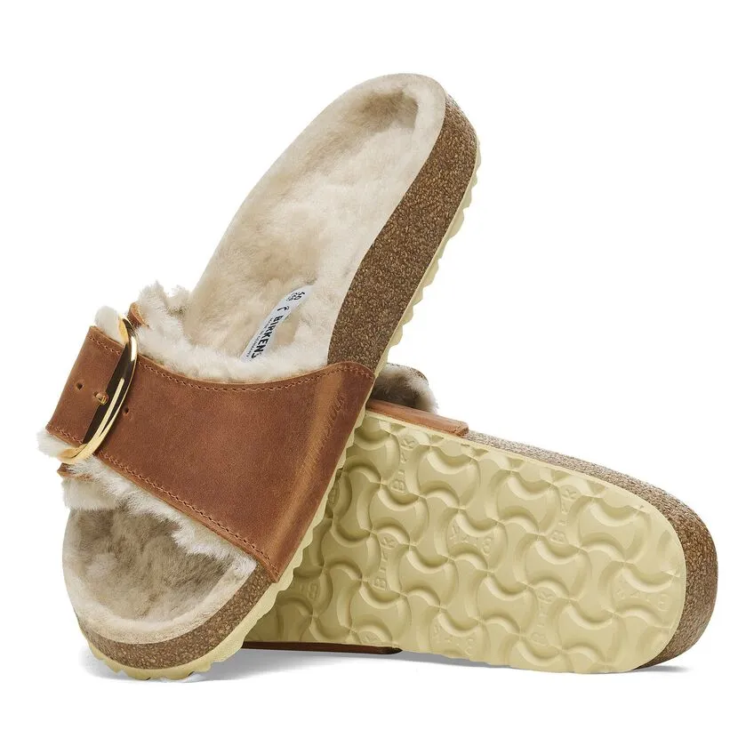 Birkenstock Madrid Big Buckle Shearling Women's Sandals