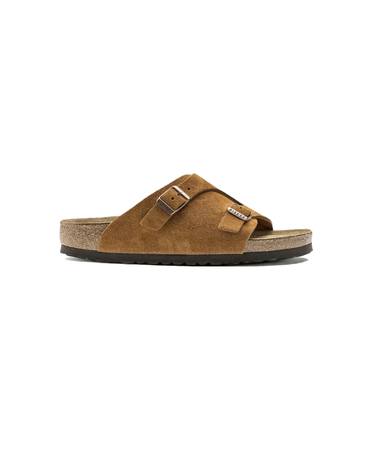 Birkenstock Zurich Suede Leather Mink Soft Footbed Sandals