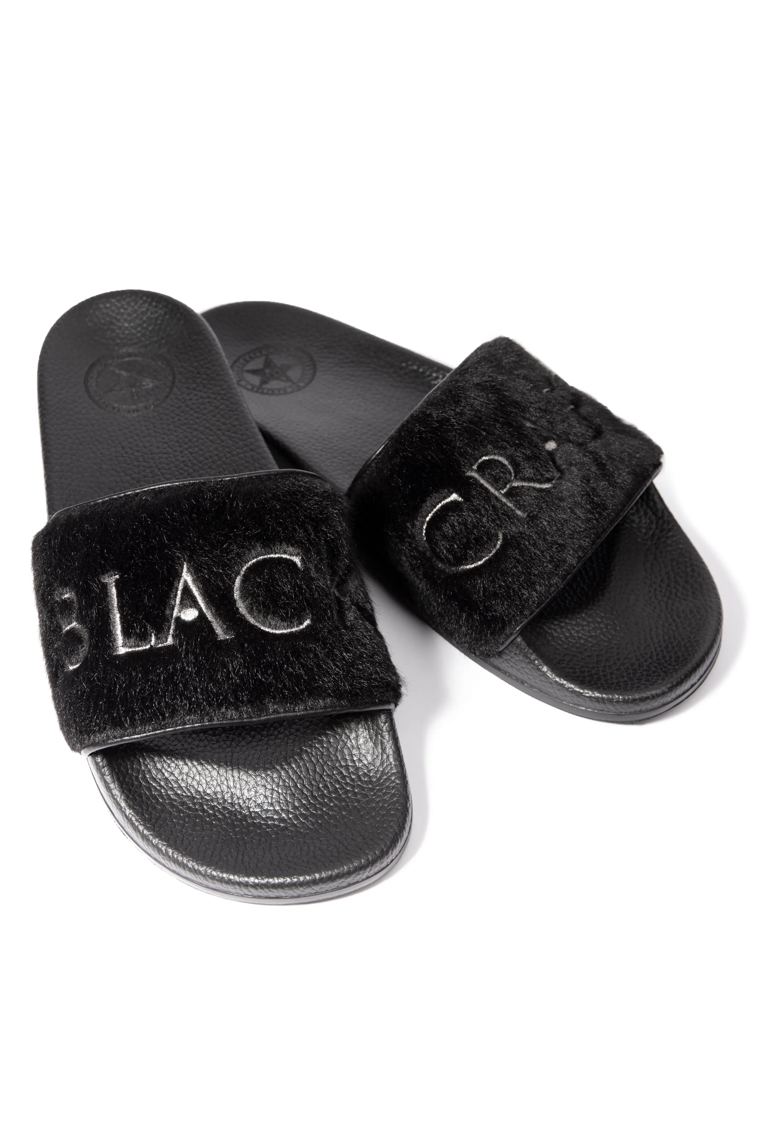 Blackcraft Faux Fur - Premium Pool Slides