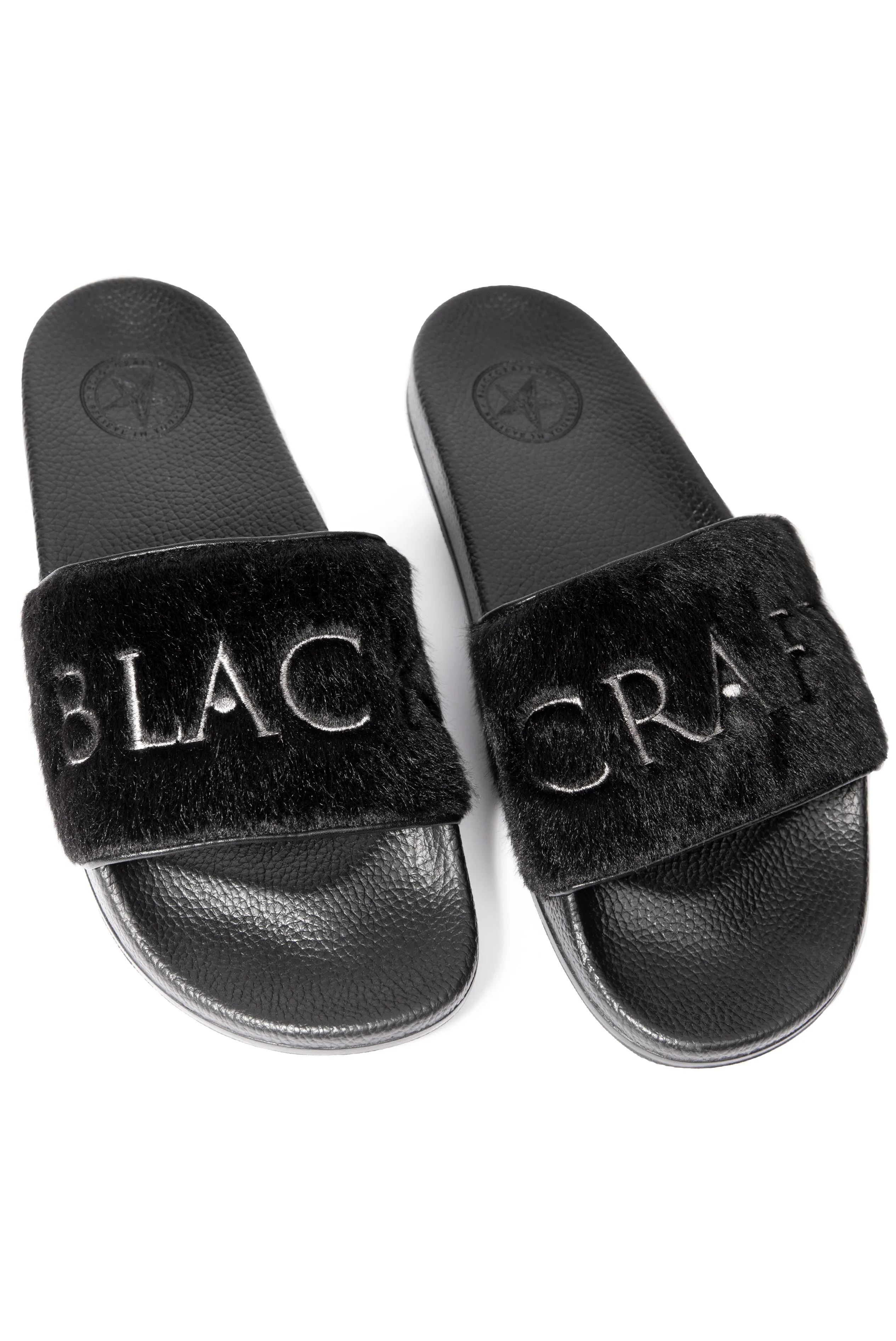 Blackcraft Faux Fur - Premium Pool Slides