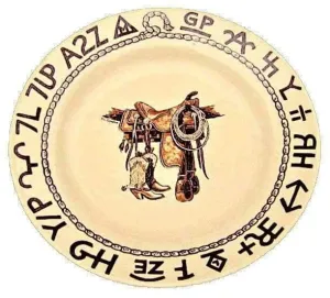 Boots and Brands Western Salad Plates