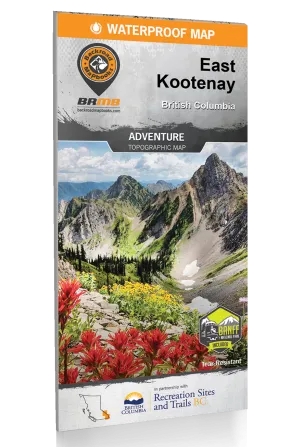 BRMB East Kootenay BC Waterproof Map