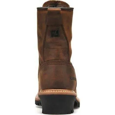 Carolina Men's Elm 8" Steel Toe WP Logger Work Boot - Brown - CA9821