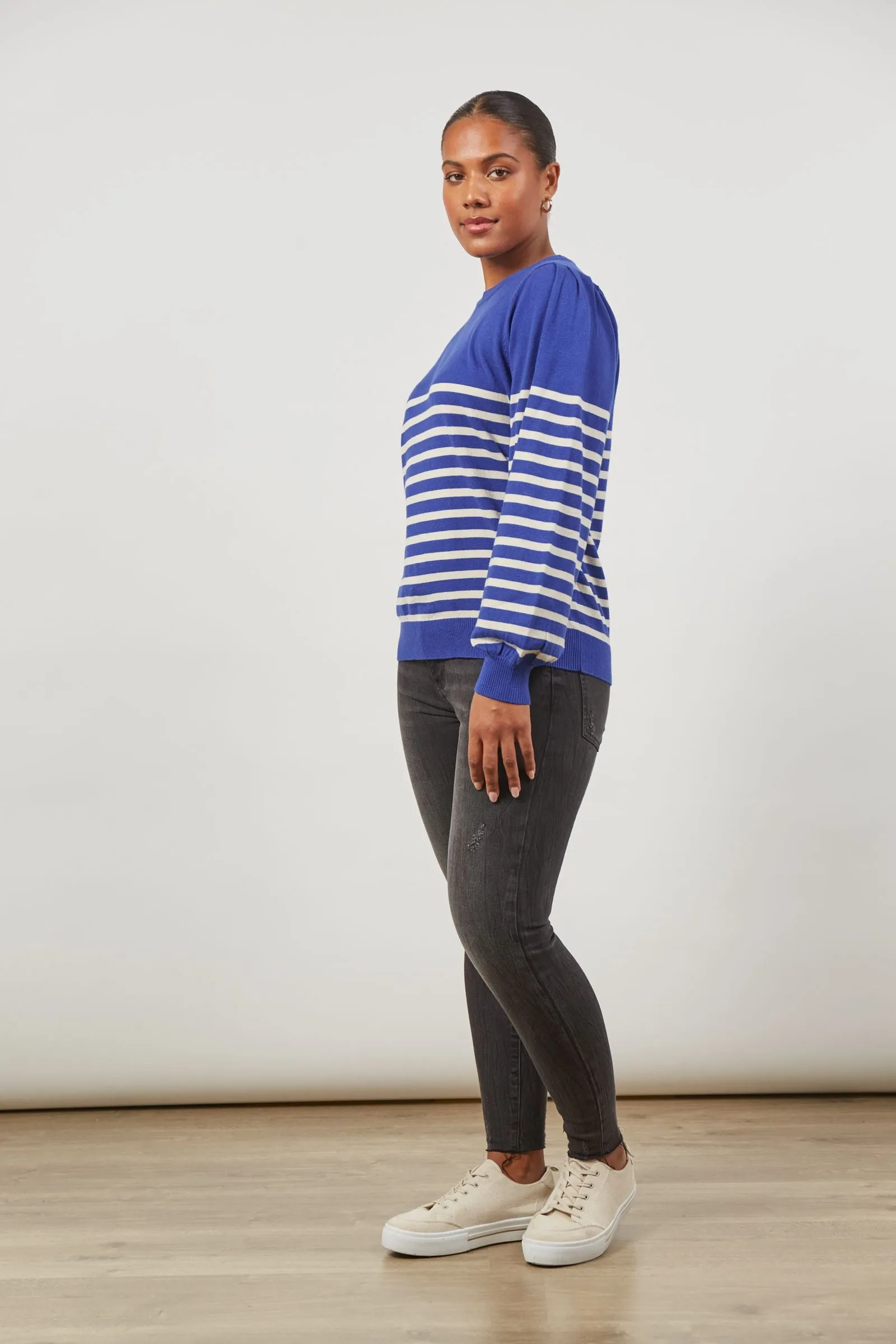 Cosmo Stripe Jumper (Cobalt)