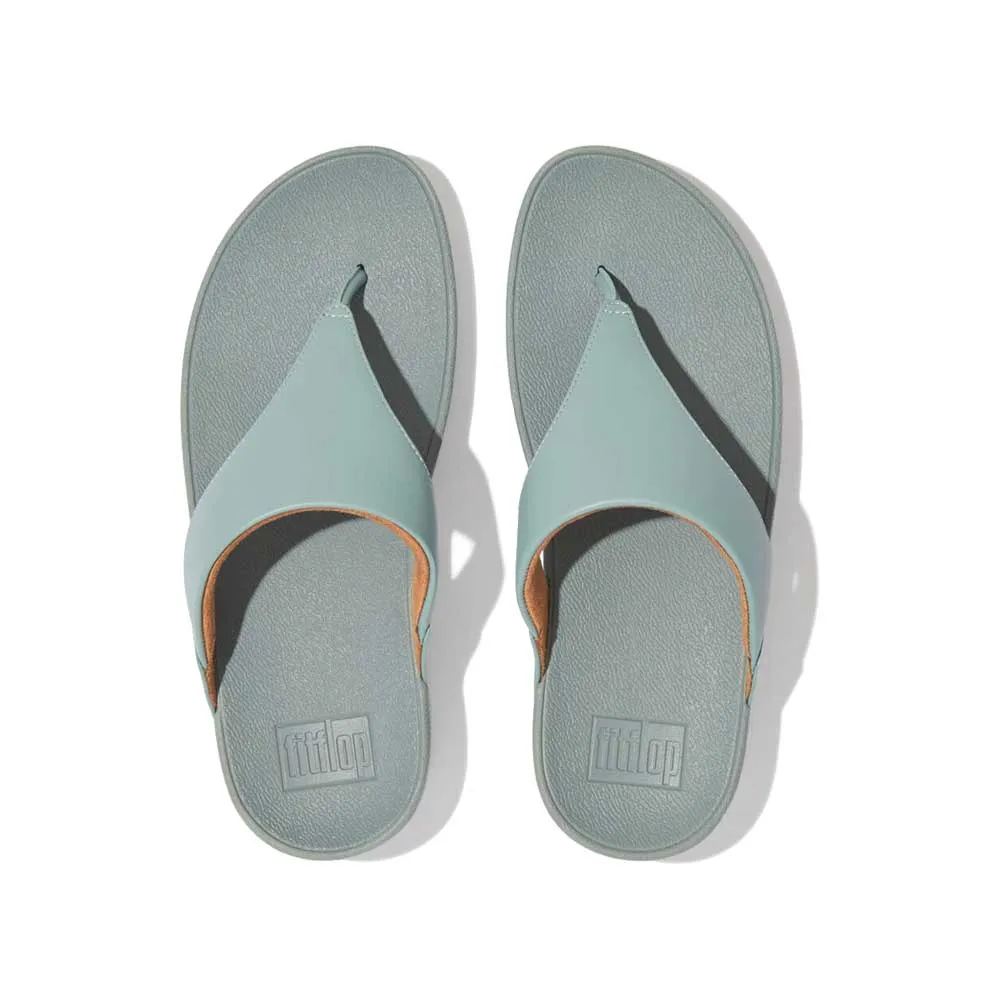 FitFlop Lulu Leather Sandals - Cool Blue