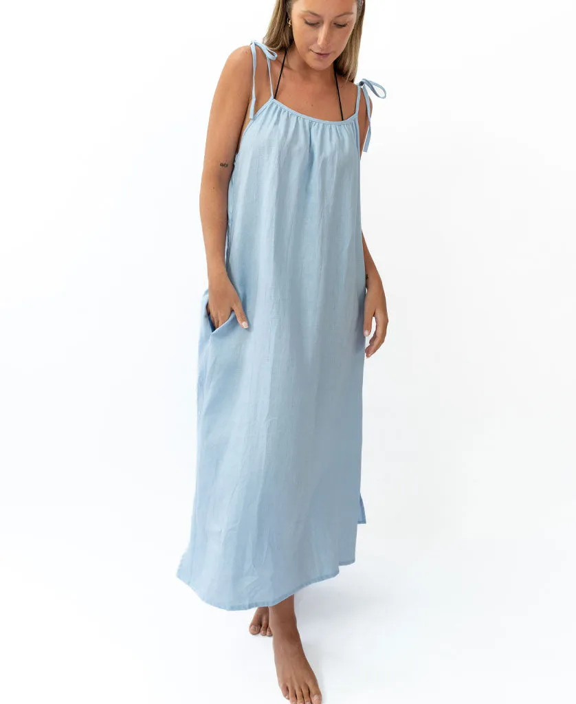 Kate Tie Maxi | Sky Blue