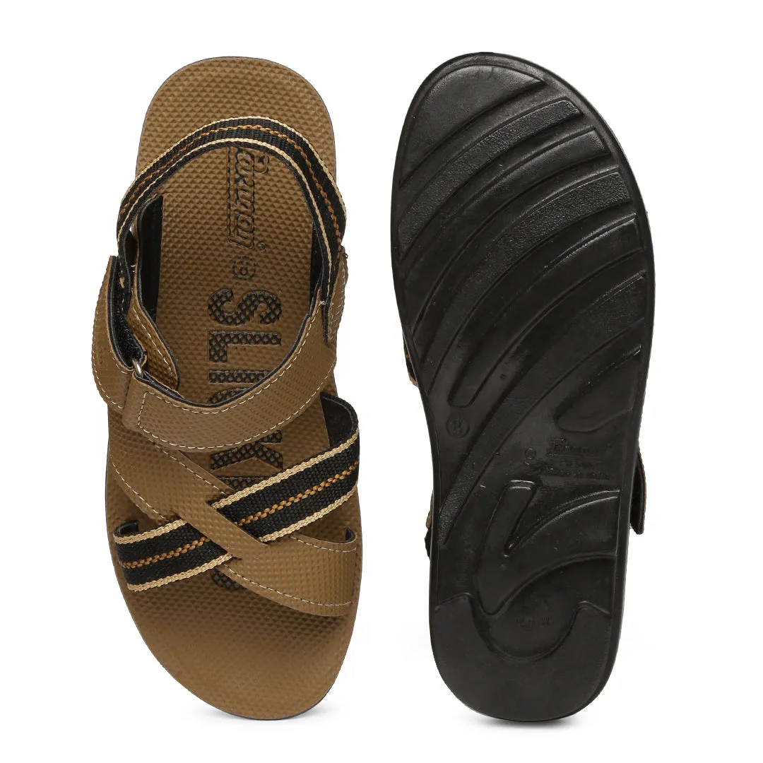 Men's Beige Slickers Sandals