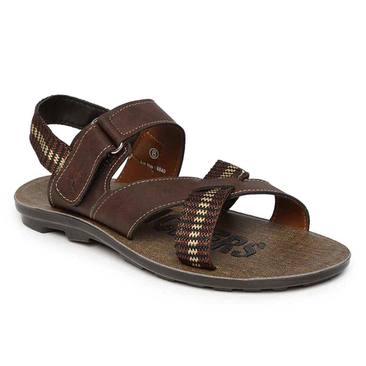 Men's Brown Slickers Sandals