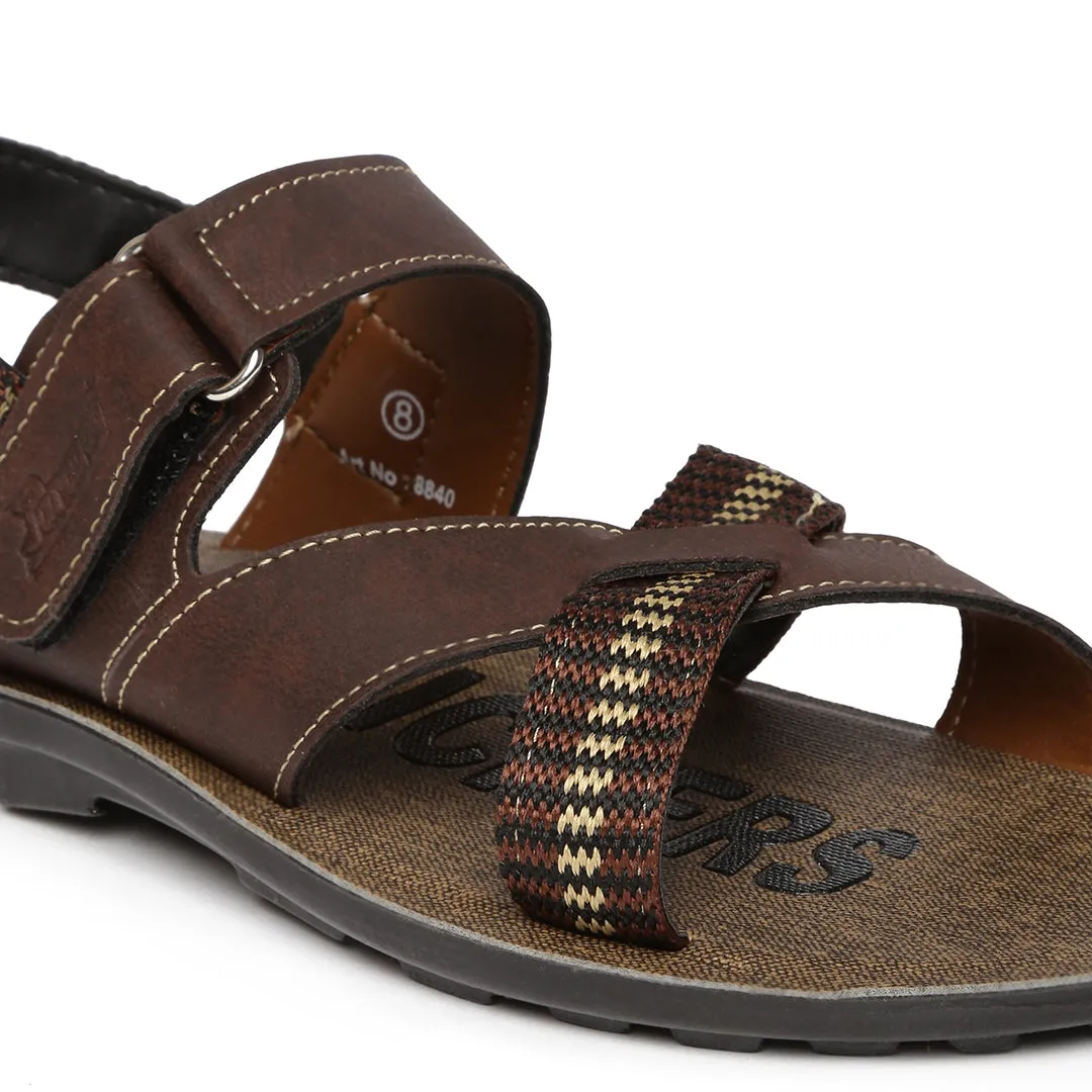 Men's Brown Slickers Sandals