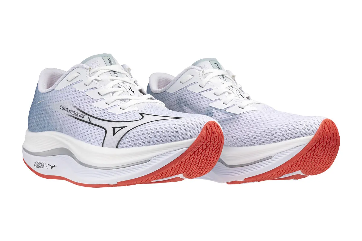 Mizuno Wave Rebellion Flash 2 B White/Black/Grey Mist Womens