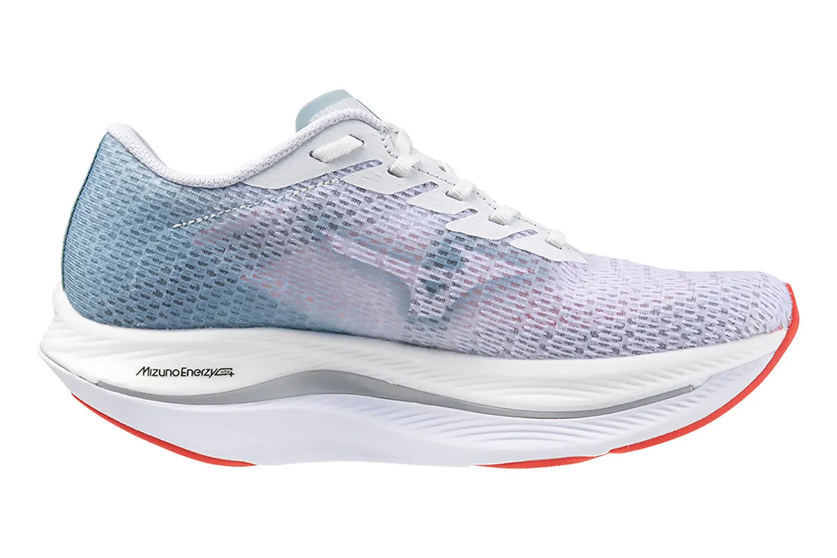 Mizuno Wave Rebellion Flash 2 B White/Black/Grey Mist Womens