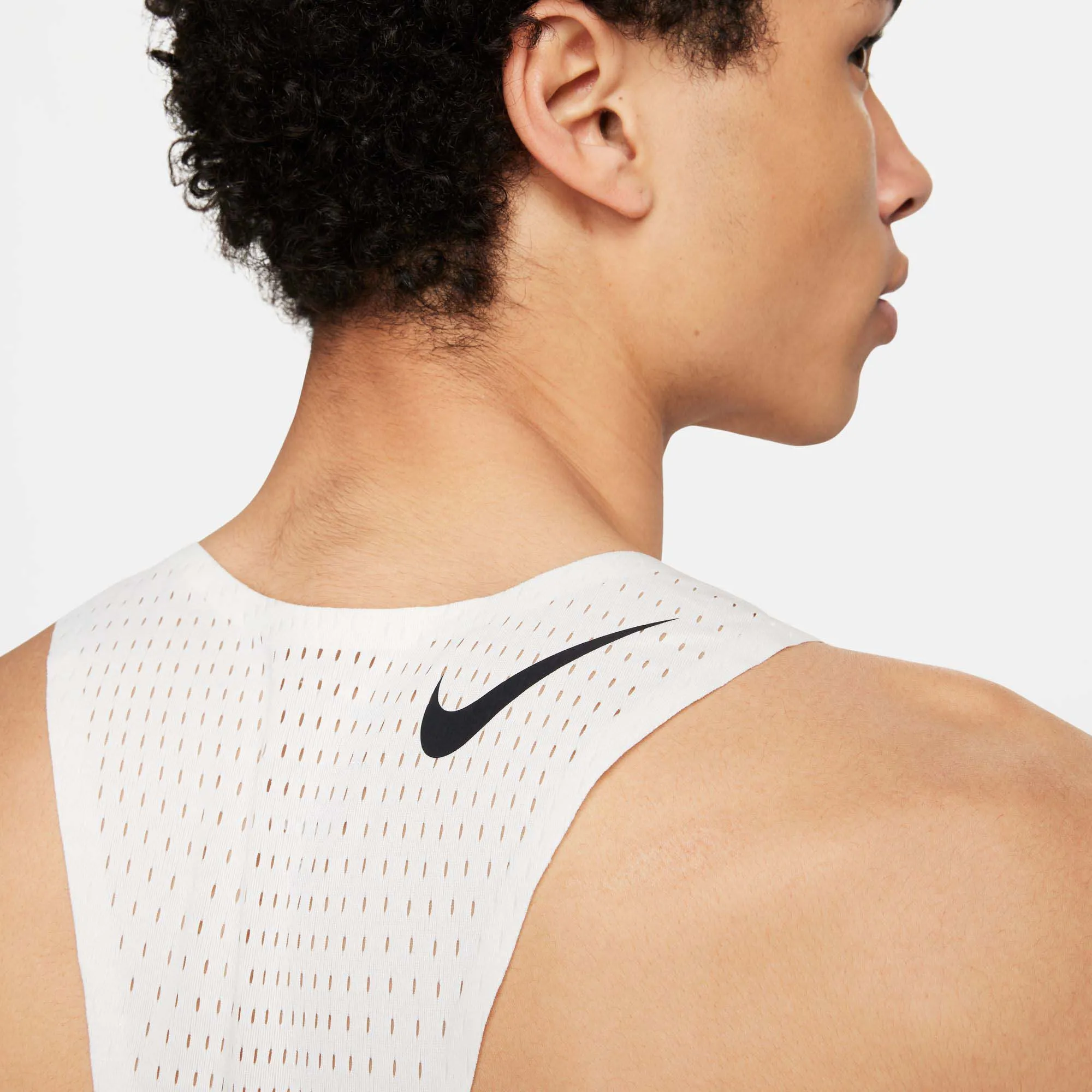 Nike | Men's AeroSwift Dri-FIT ADV Running Singlet - Summit White/Black