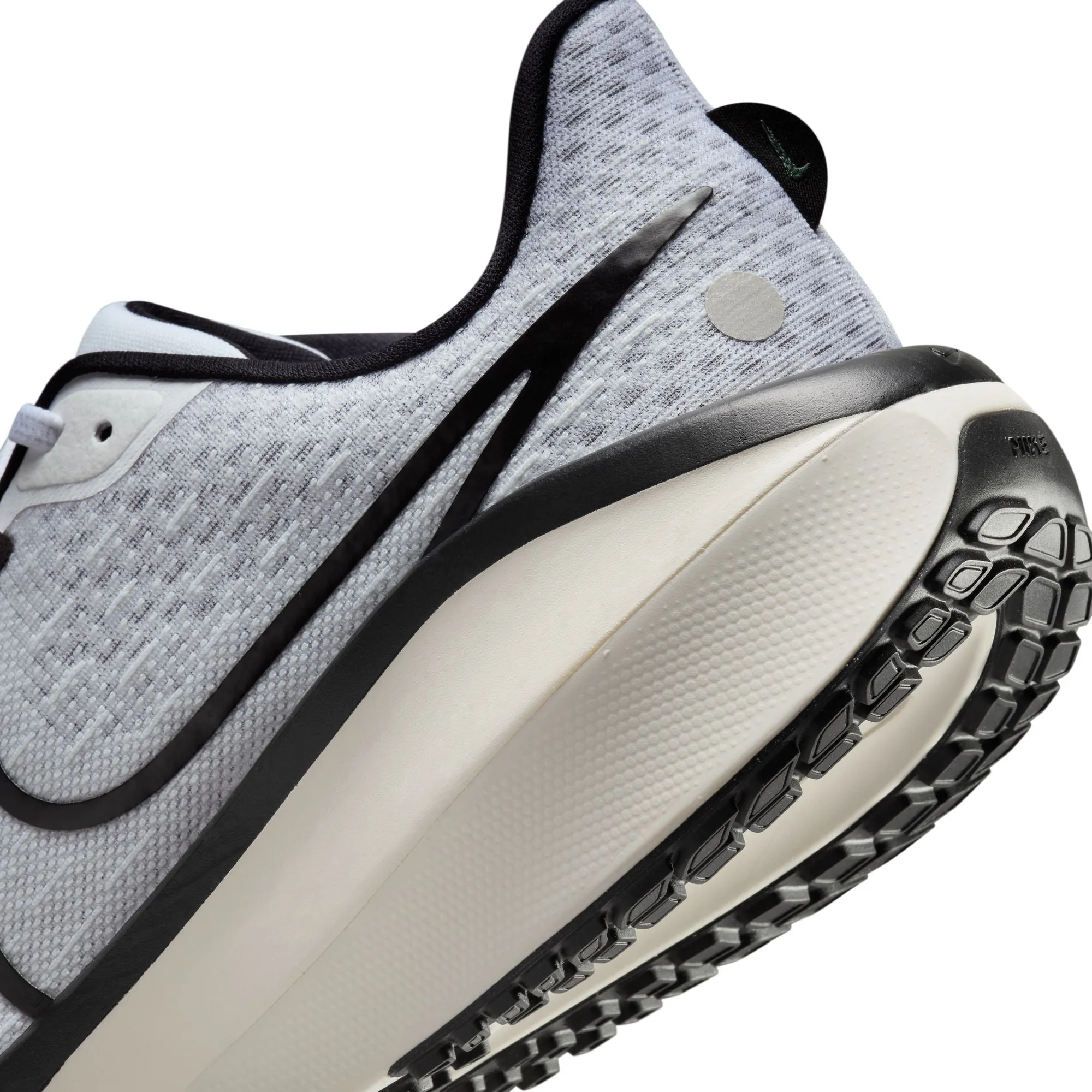 Mens Nike Air Zoom Vomero 17 Running Shoes - White/Black/Pure Platinum/Vintage Green, Stylish Comfort and Performance Footwear