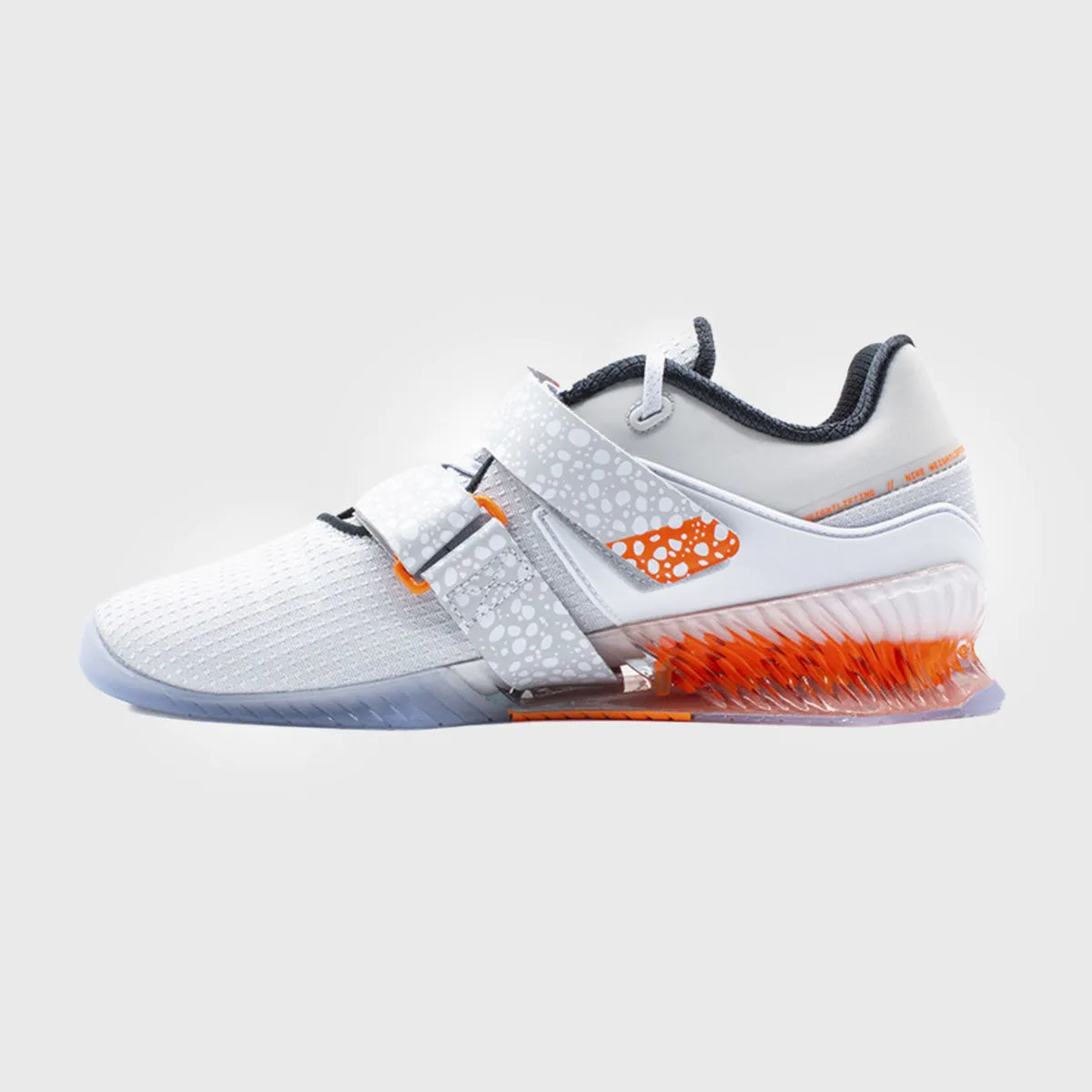 Nike - Romaleos 4 Weightlifting Shoes - 'Olympic' SE White/Football Grey-Electric Orange