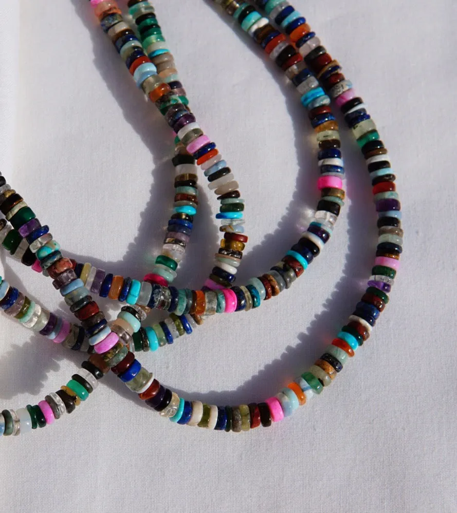 Psychedelic Candy Gemstone Necklace