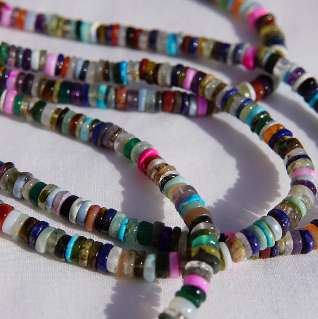 Psychedelic Candy Gemstone Necklace