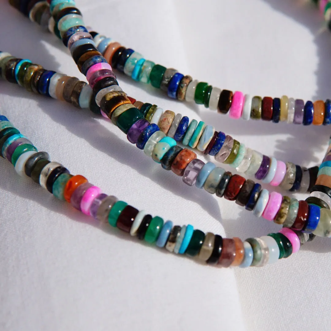 Psychedelic Candy Gemstone Necklace