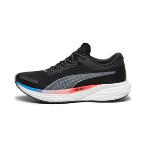 Puma Mens Deviate Nitro 2 Black Fire Blue Running Shoes