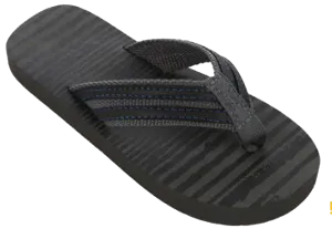 Sandals Boys Flip Flop Woven Gradiant Stripe Sandal, Black