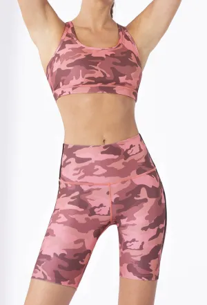 Strappy Bra Neon Blush Camo