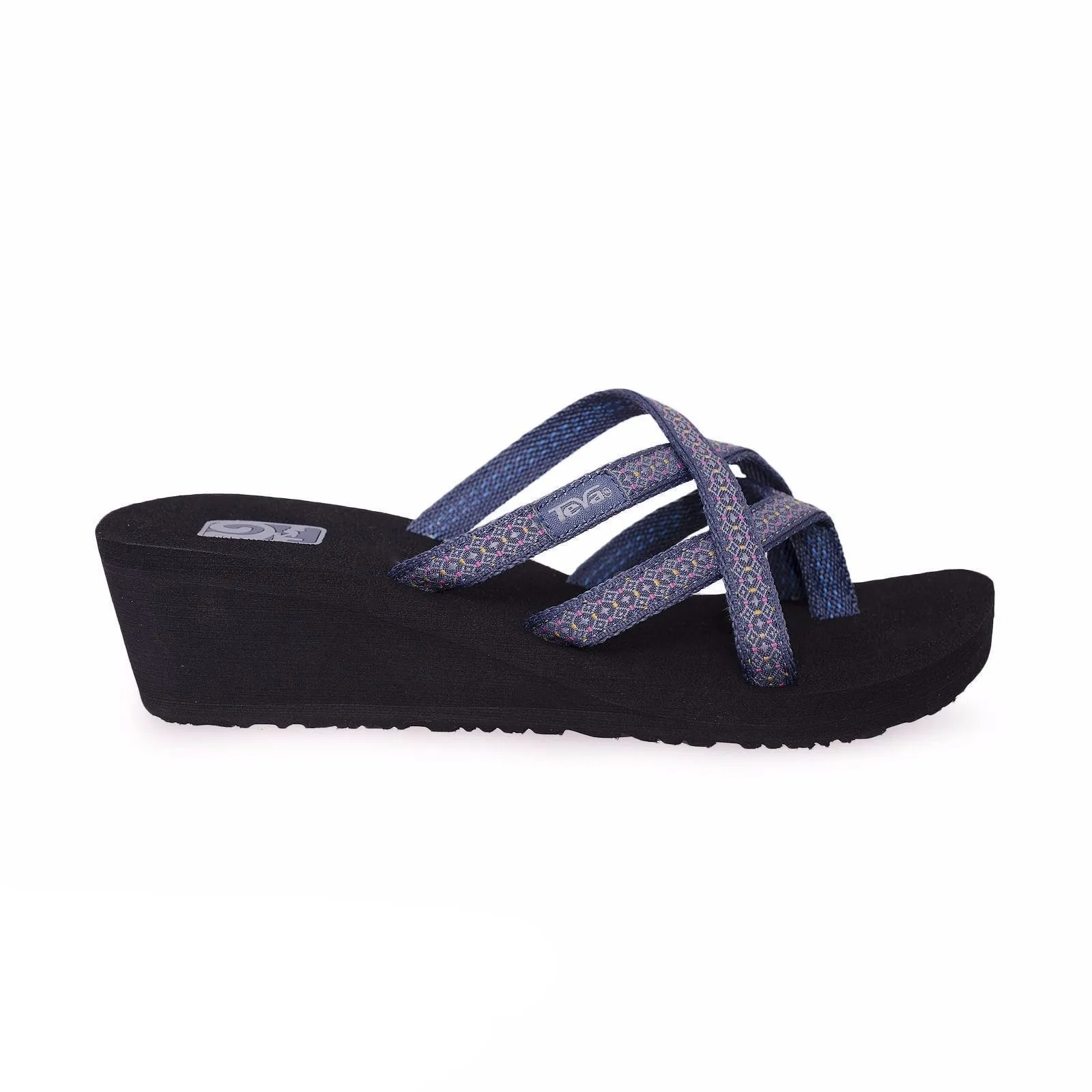 Teva Mush Mandalyn Wedge Ola 2 Rumi Purple Slides