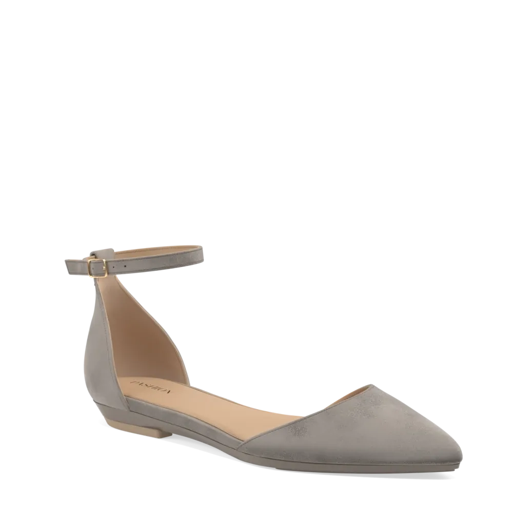 The D'Orsay - Storm Suede   Block Heel Kit 4 Storm - FINAL SALE