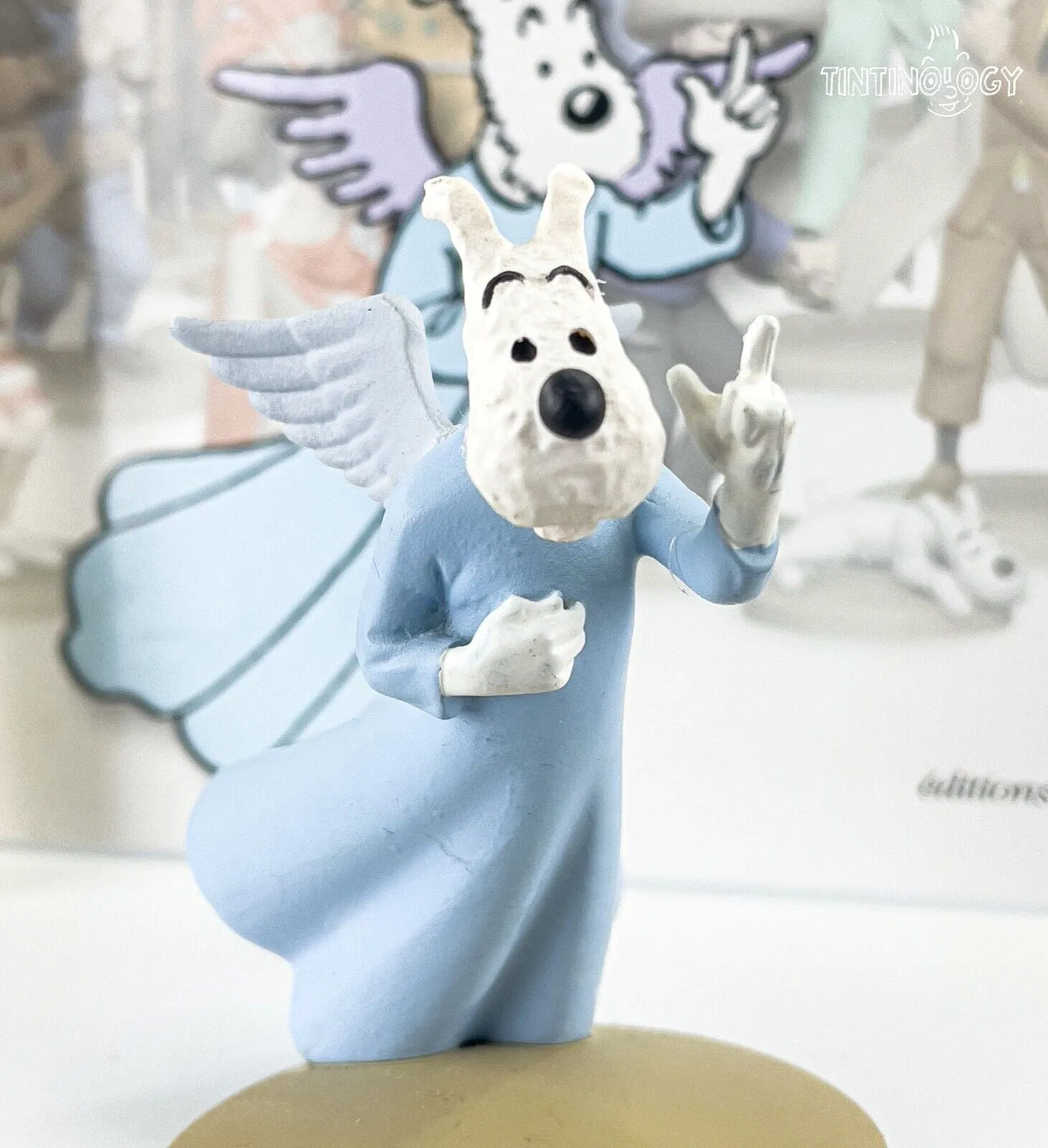 Tintin Figurine Officielle # 40 Angel Snowy - Tibet Herge model Moulinsart