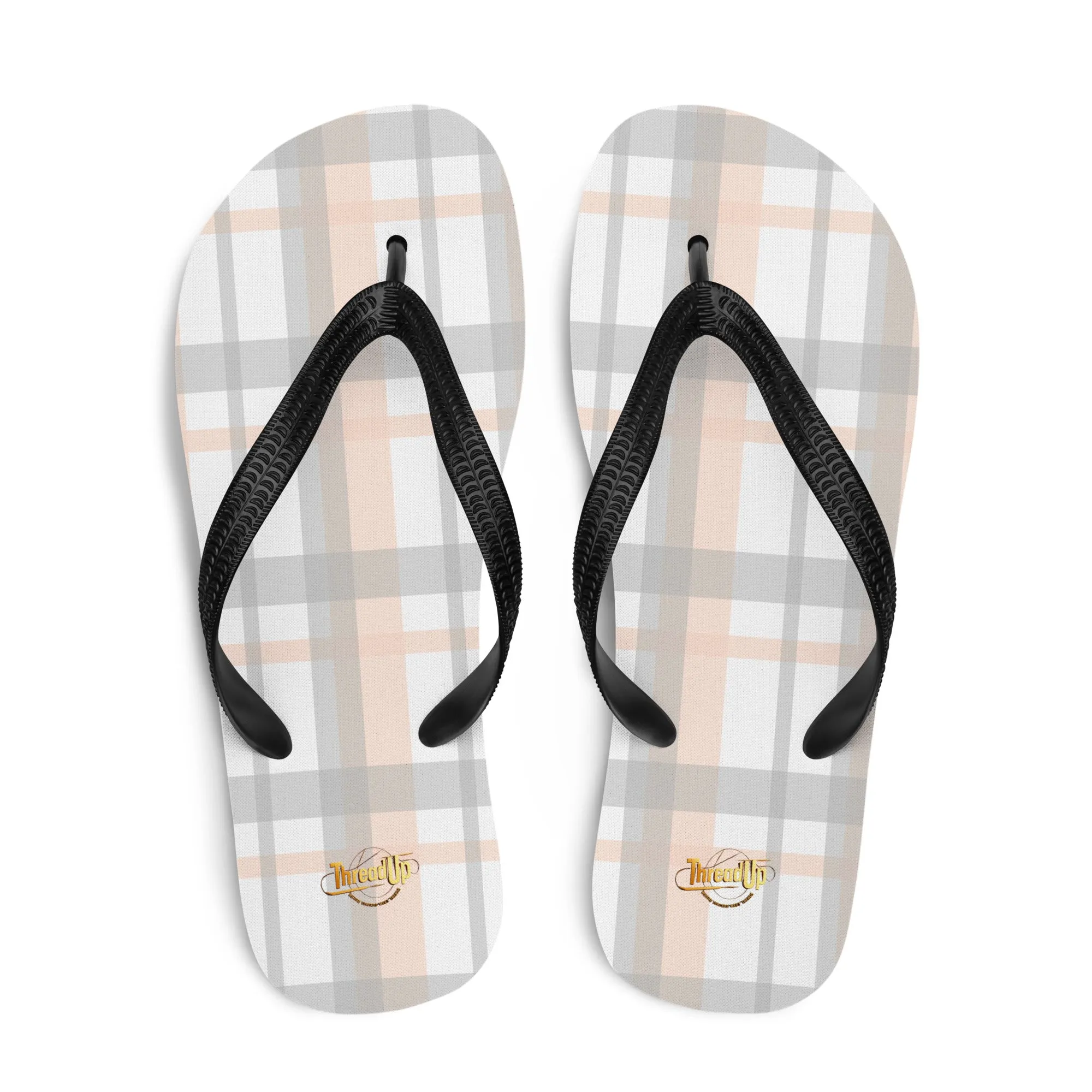 Unisex Flip-Flops - Checked