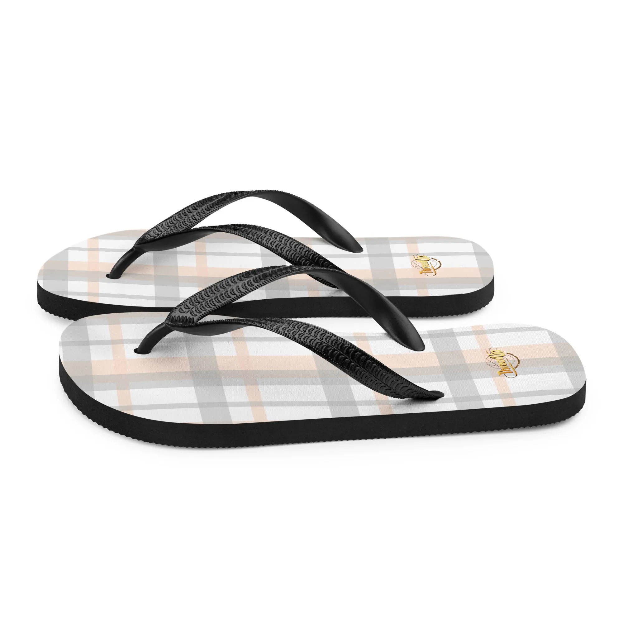 Unisex Flip-Flops - Checked