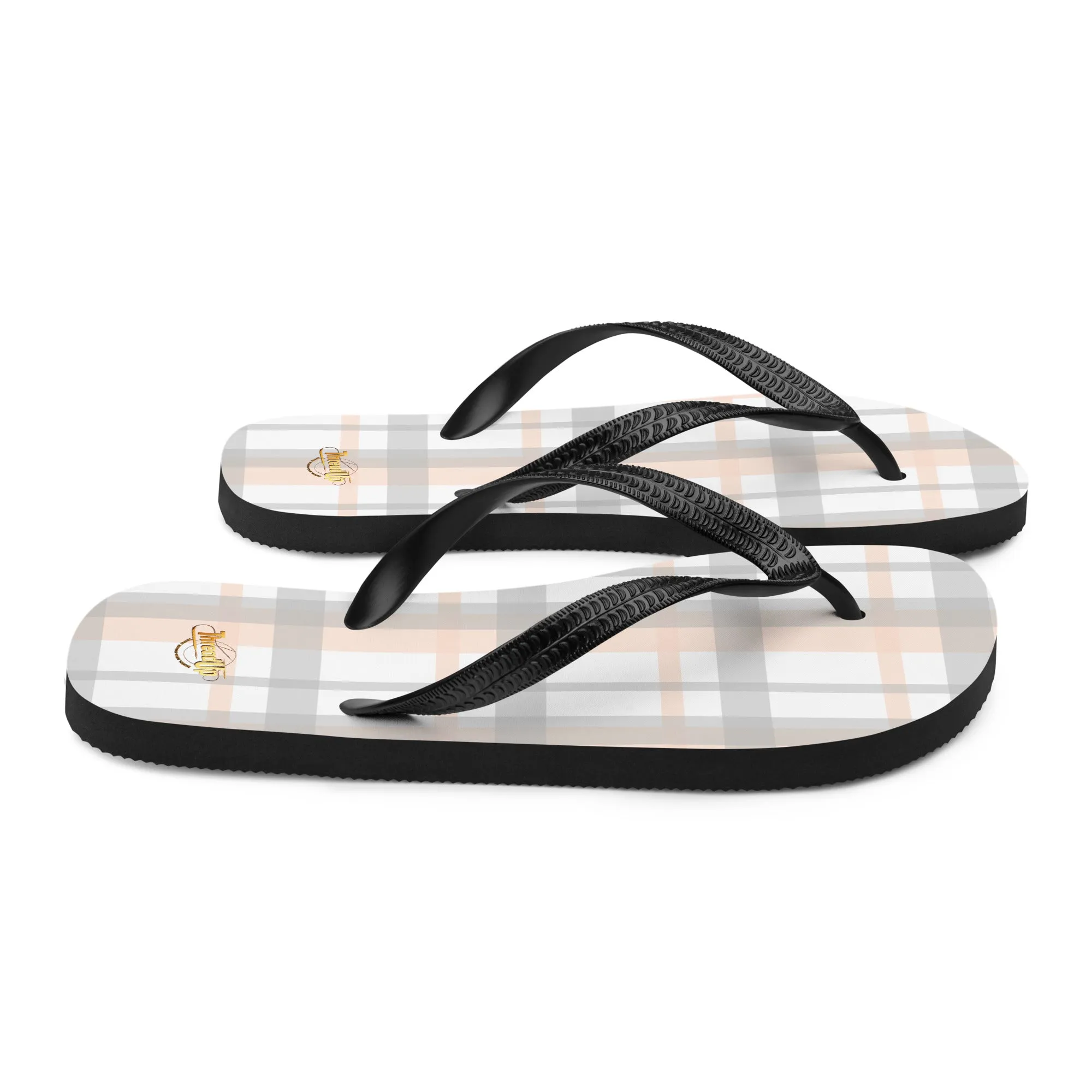 Unisex Flip-Flops - Checked