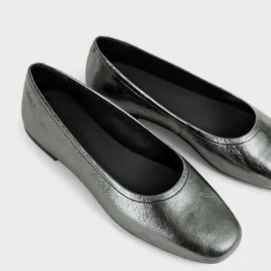 VAGABOND JOLIN PLAIN FLAT - DK SILVER